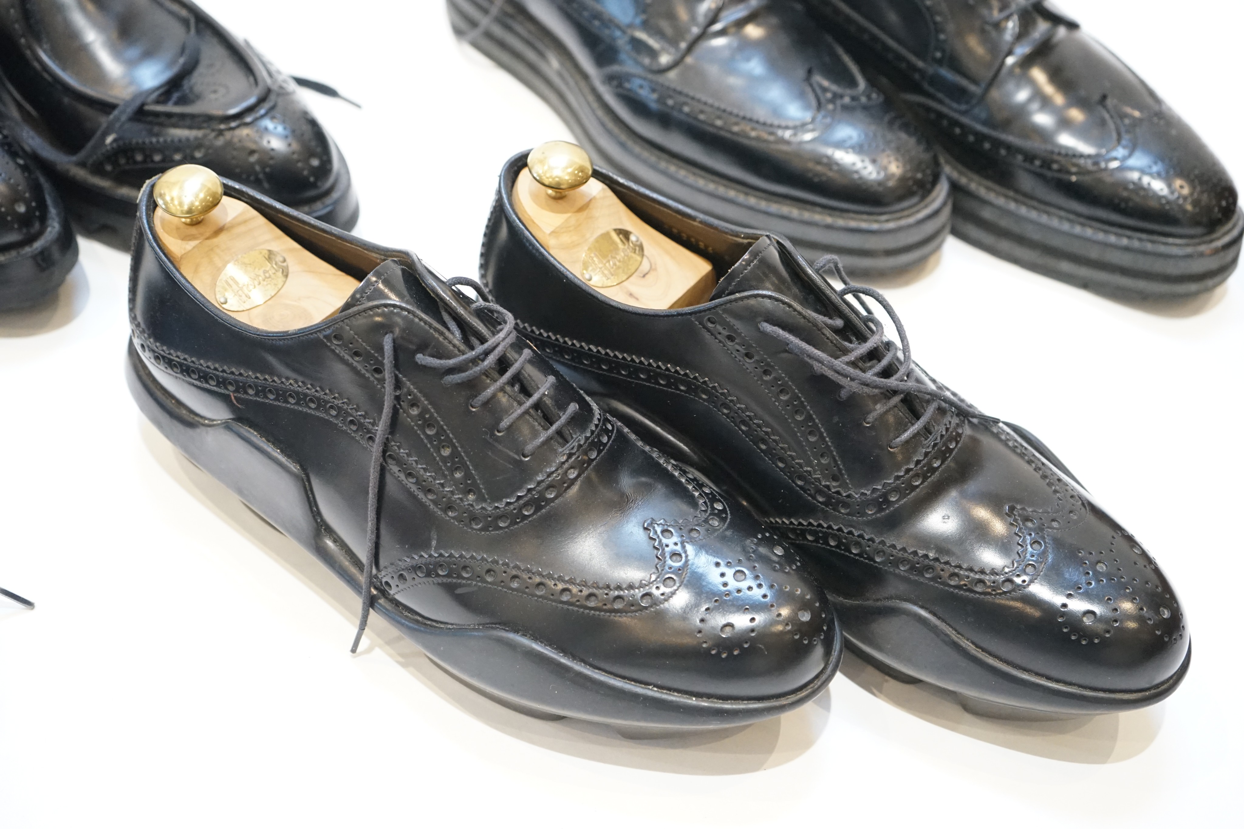 Five pairs of gentleman's Prada shoes